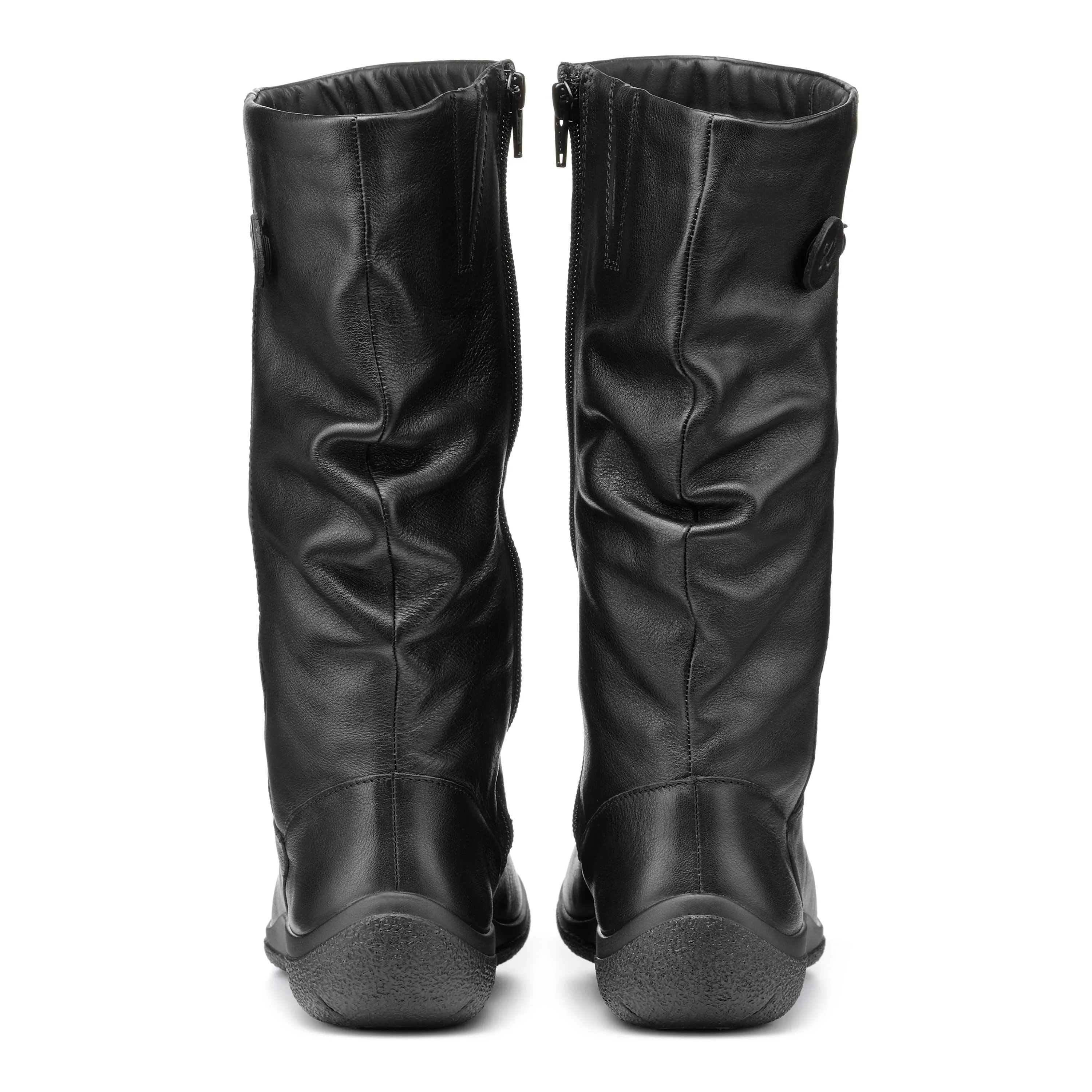 Hotter Womens Derrymore Ii Leather Wide Fit Boots