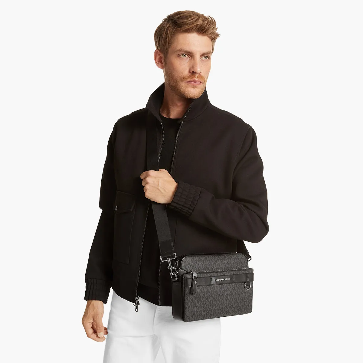 Hudson 2-In-1 Logo Crossbody Bag