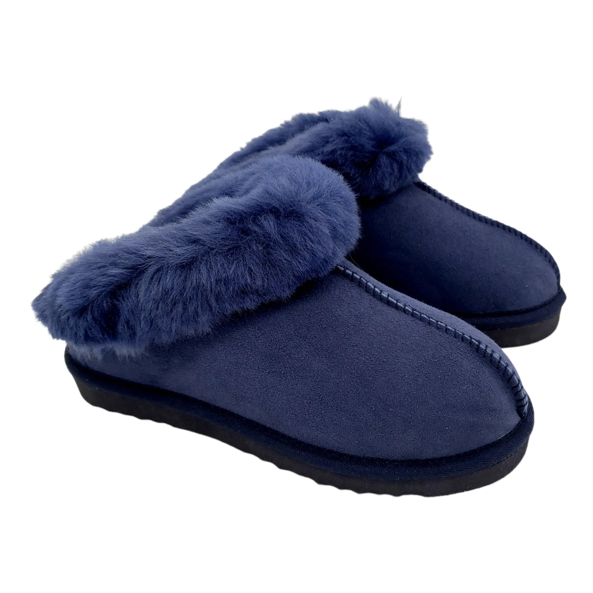 Hush Blue Sheepskin Snug Slippers