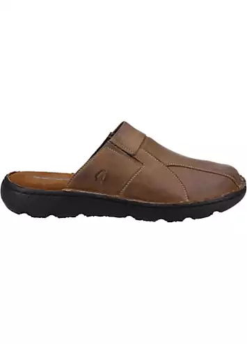 Hush Puppies Brown Carson Mule Sandals | Grattan