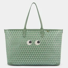 I Am A Plastic Bag Eyes Zipped Tote-              