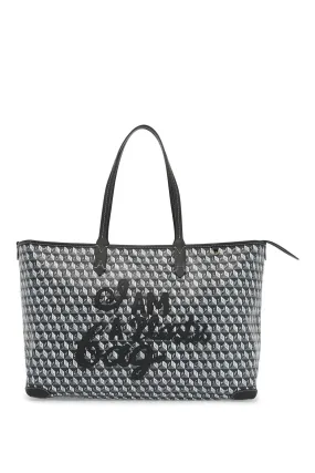 i am a plastic bag zipped motif tote bag 5050925194068 CHARCOAL