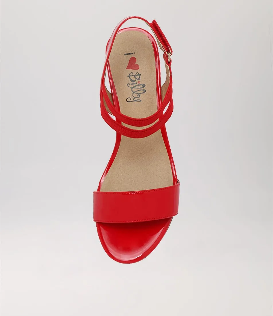 I LOVE BILLY Braseto Red Patent Pu Sandals