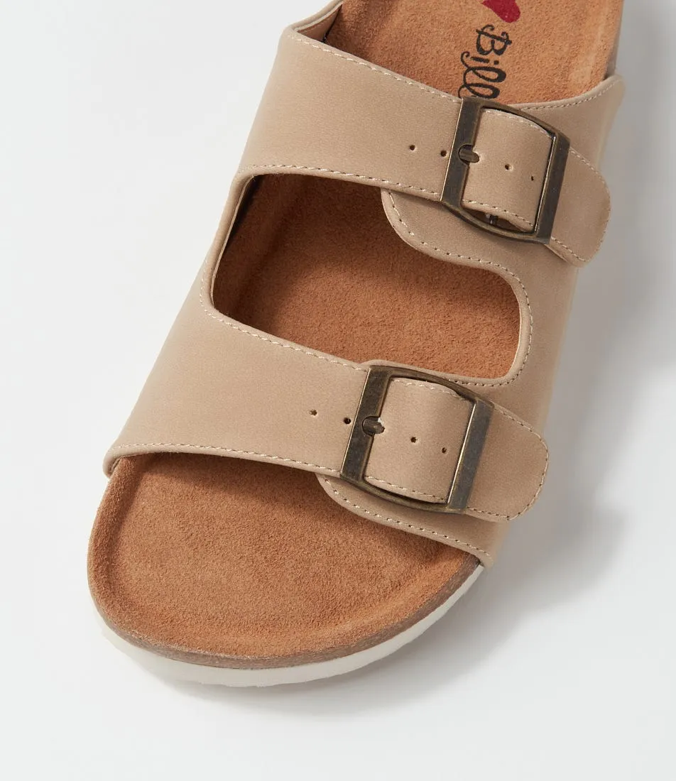I LOVE BILLY Zigie Stone Nubuck Pu Sandals