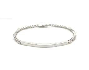 ID Bar Diamond Tennis Bracelet