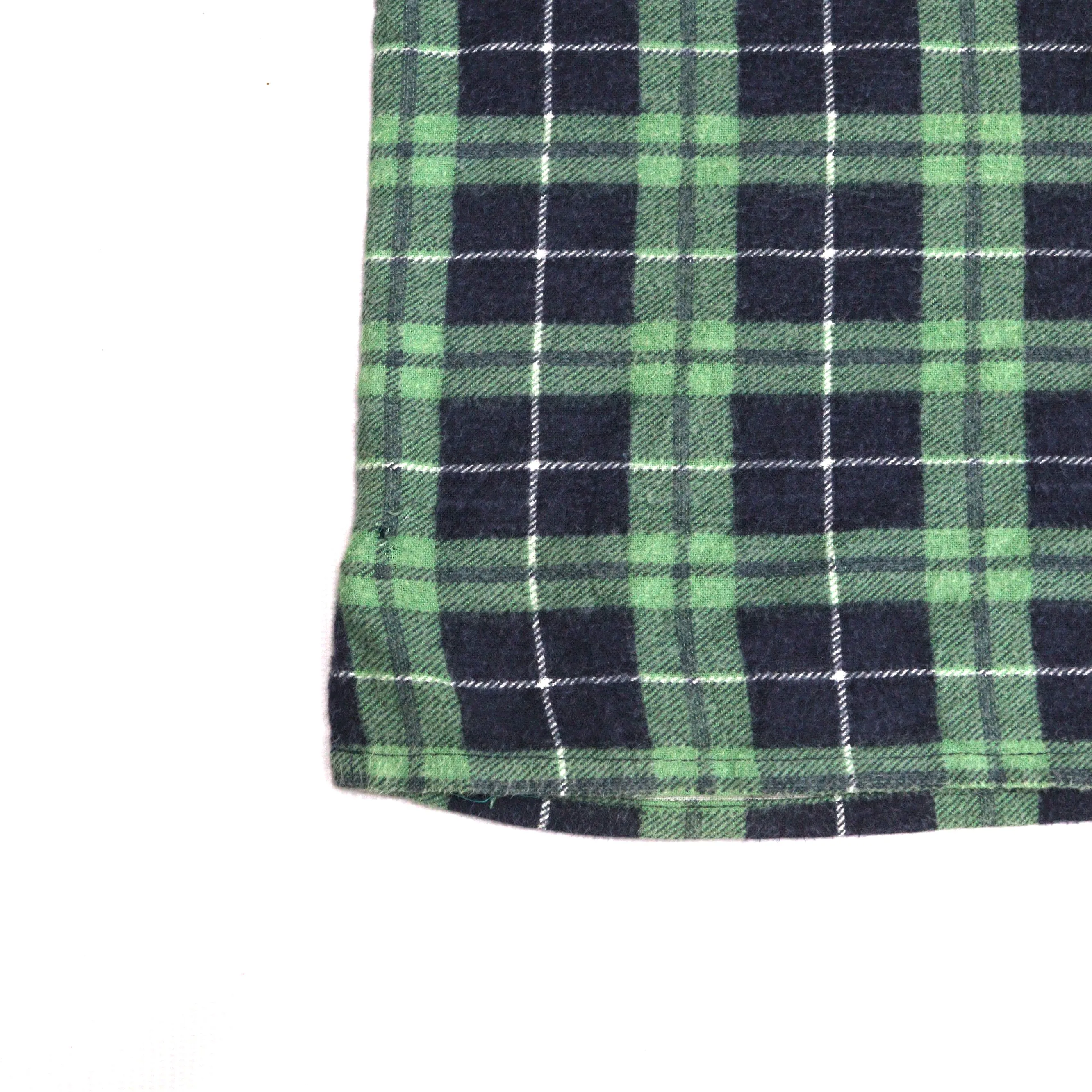 Identic Checkered Flannel Shirt Navy Green
