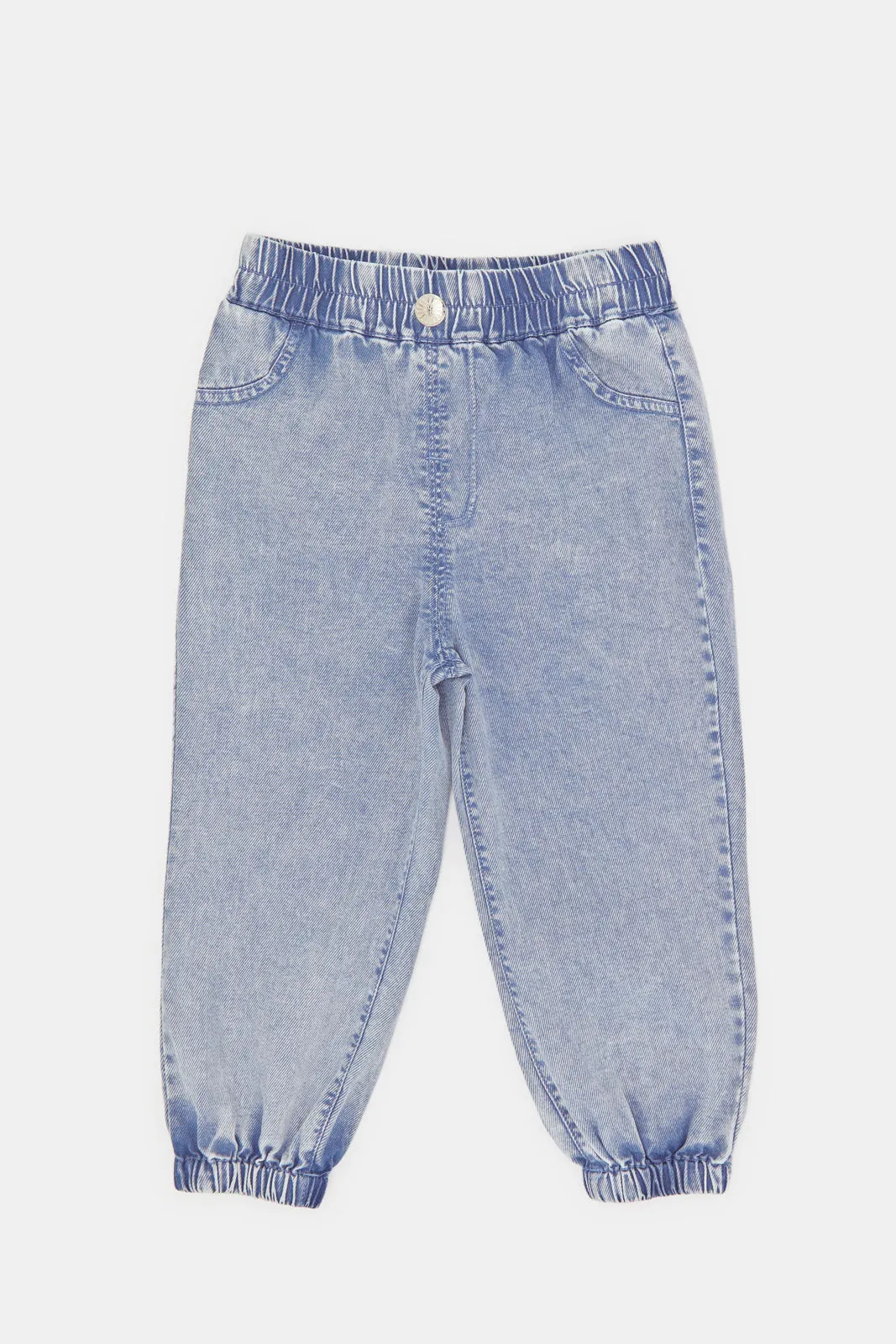 Infant Girls Blue Baggy Jeans