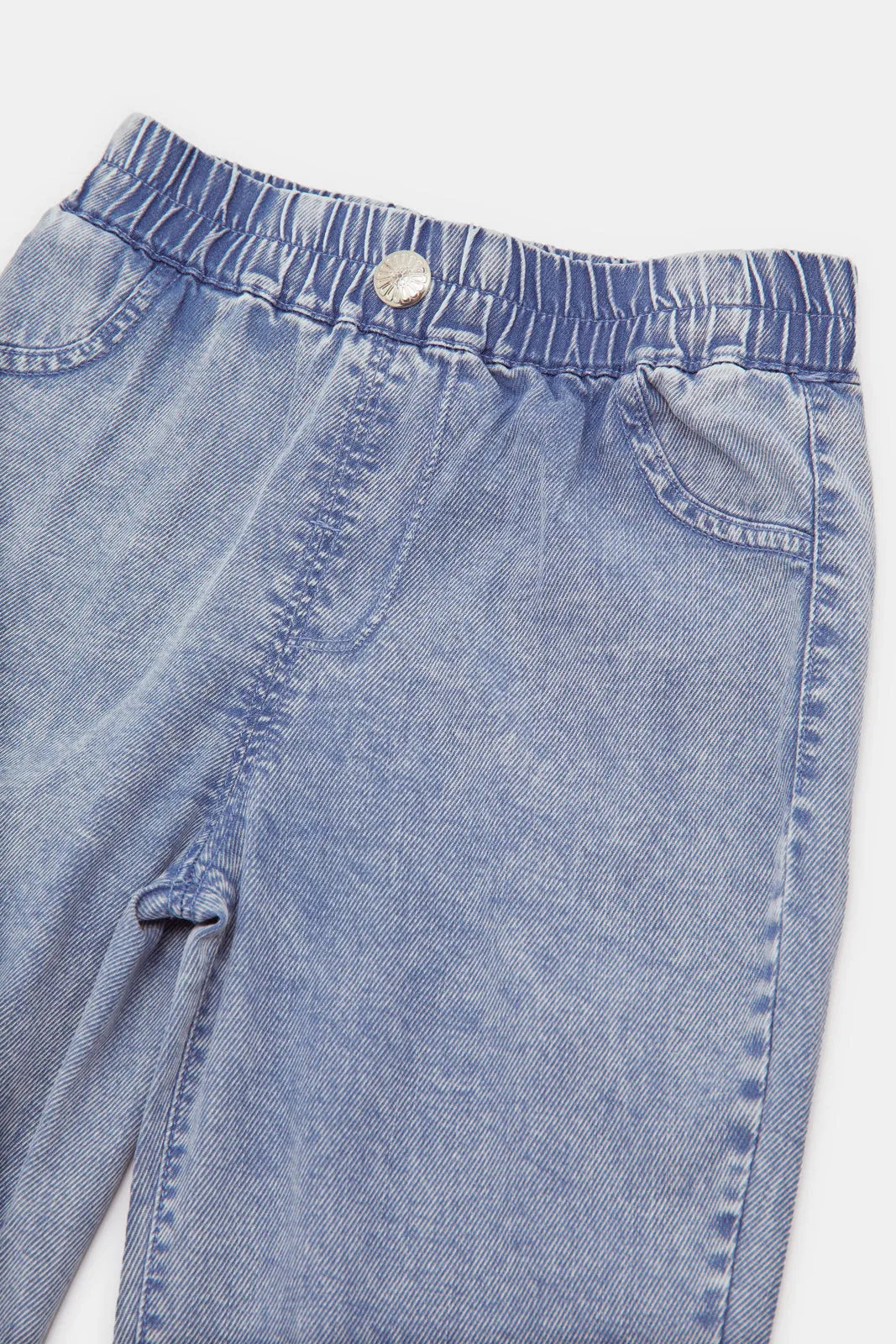 Infant Girls Blue Baggy Jeans