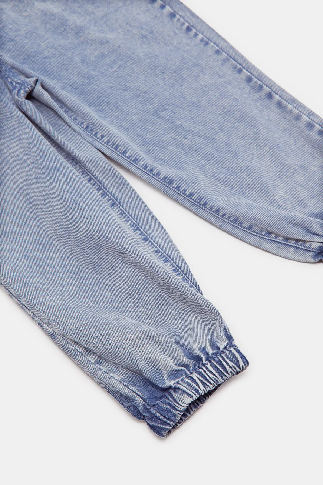 Infant Girls Blue Baggy Jeans