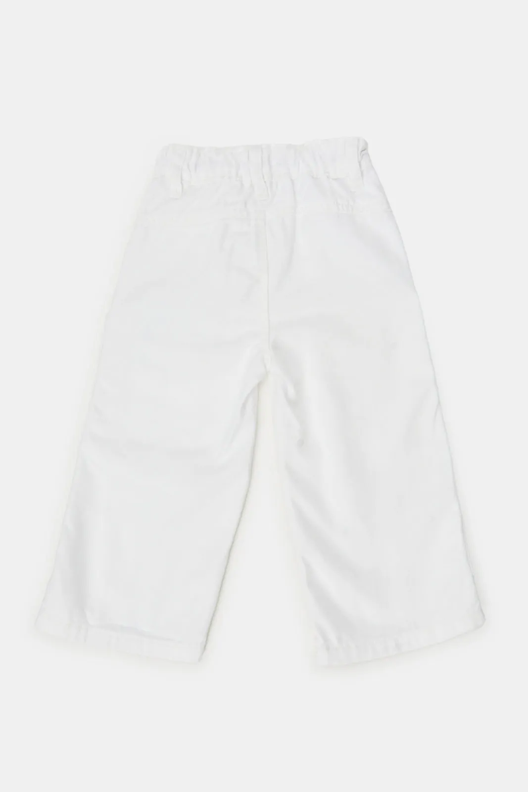 Infant Girls White Jeans With Two Front Pocket