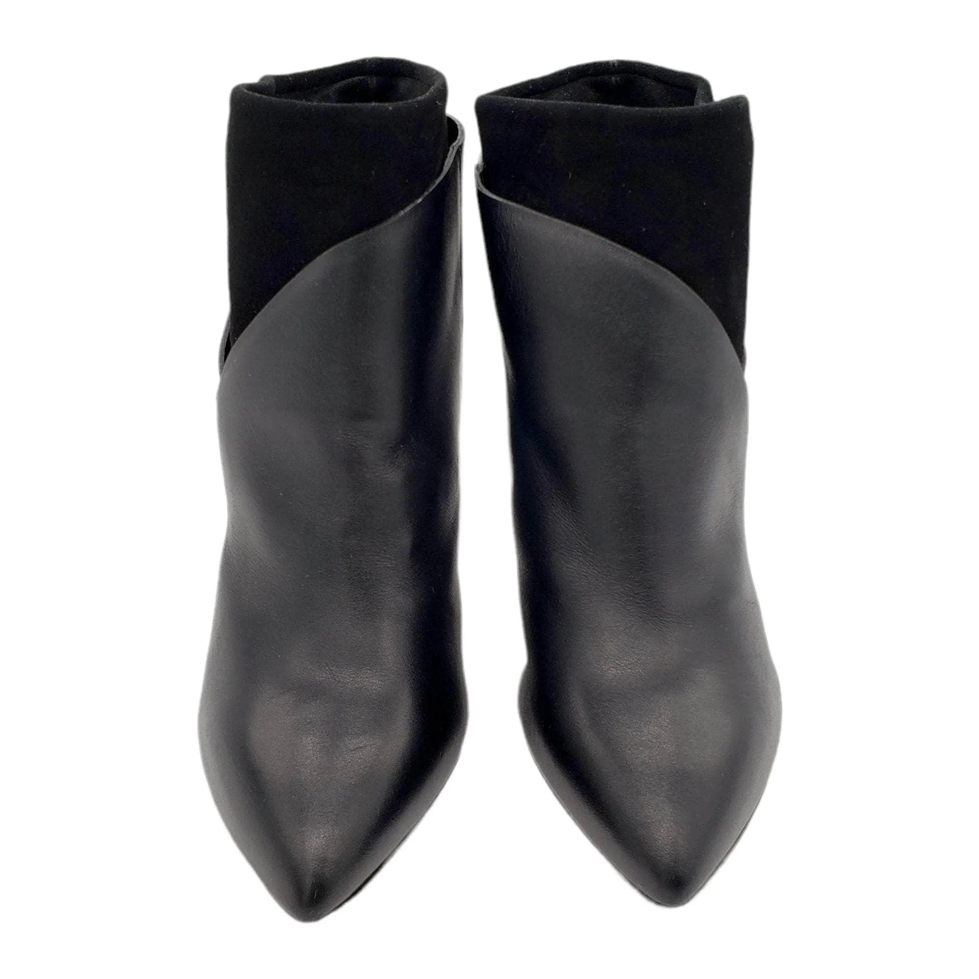 IRO Black Leather & Suede Ankle Boots