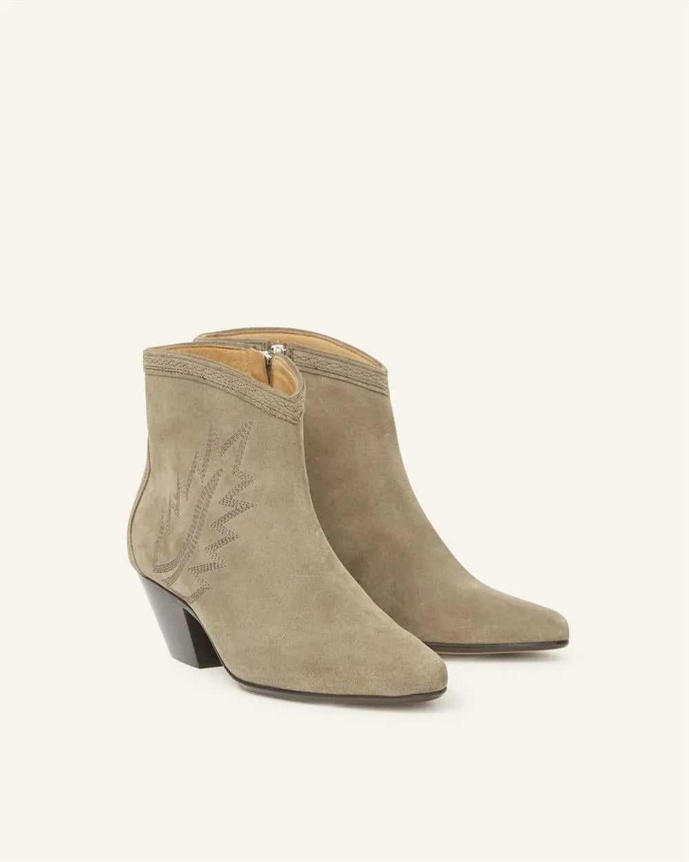 Isabel Marant Womens Dacken Boots in Taupe