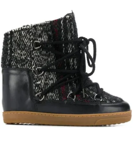 Isabel Marant Womens Nowles Boots in Faded Black