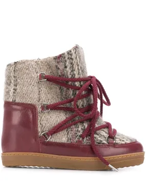 Isabel Marant Womens Nowles Boots in Red