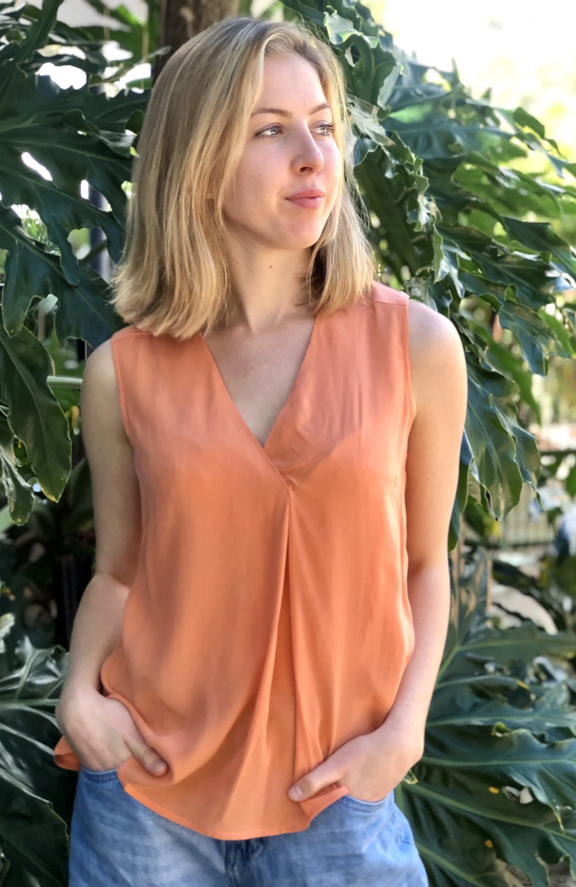 Ivko Sleeveless Top Peach Wash