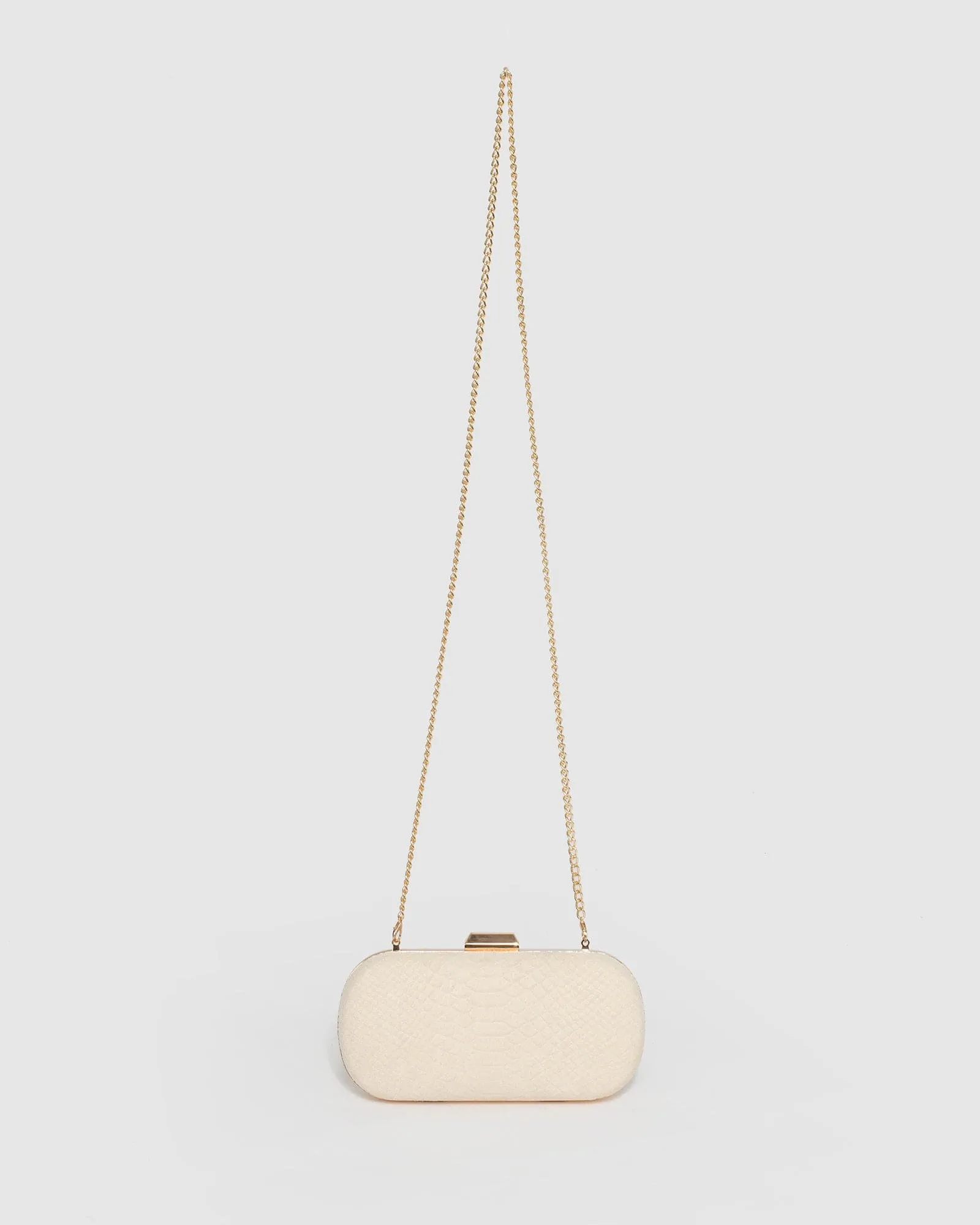 Ivory Alana Lattice Clutch Bag