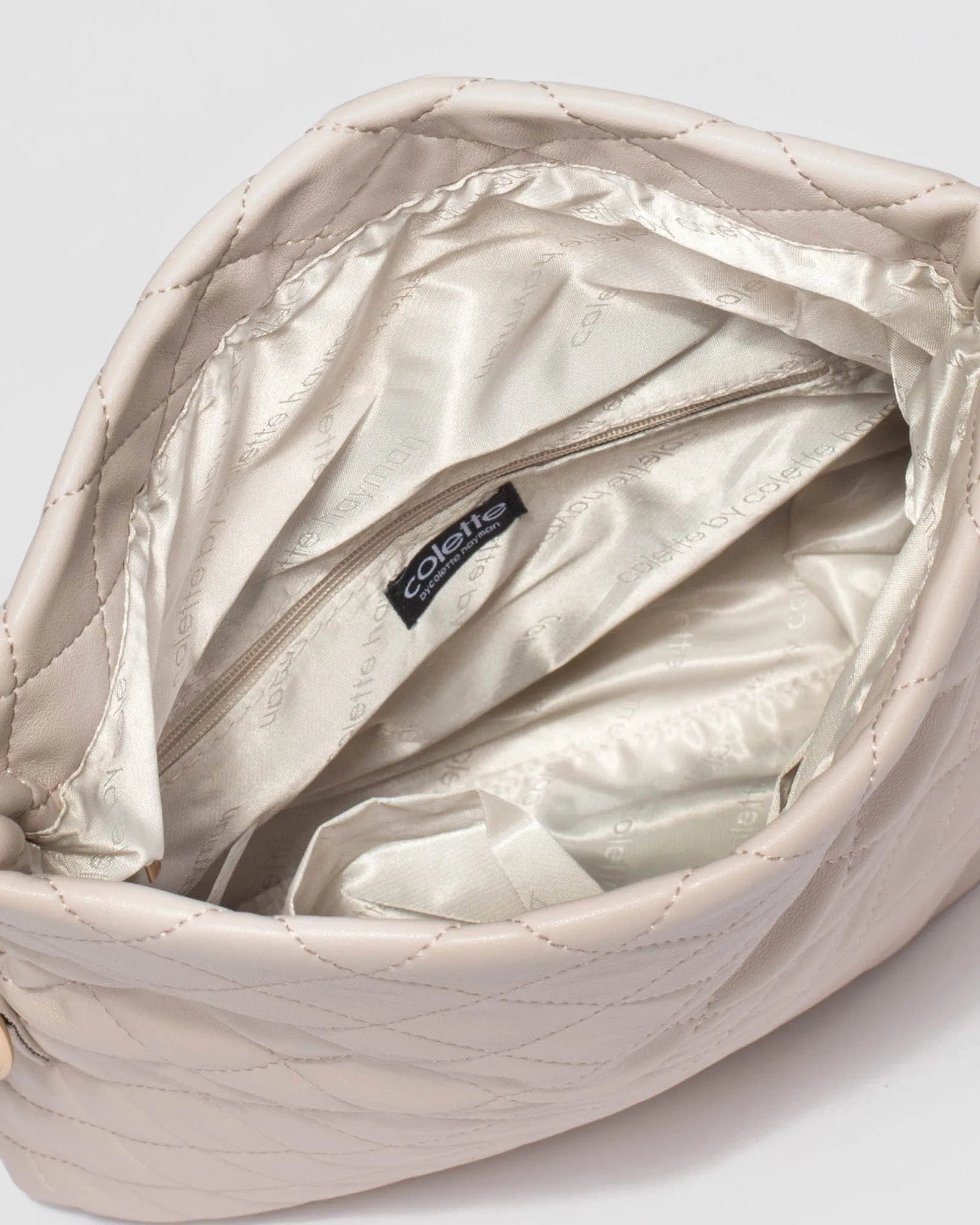 Ivory Amy Foldover Clutch Bag