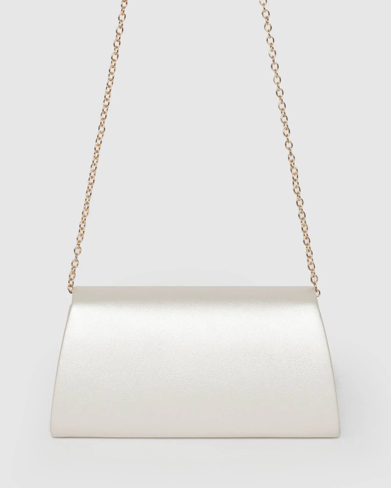 Ivory Leaha Evening Clutch Bag