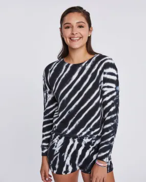 Jada Zebra Tie Dye Pullover