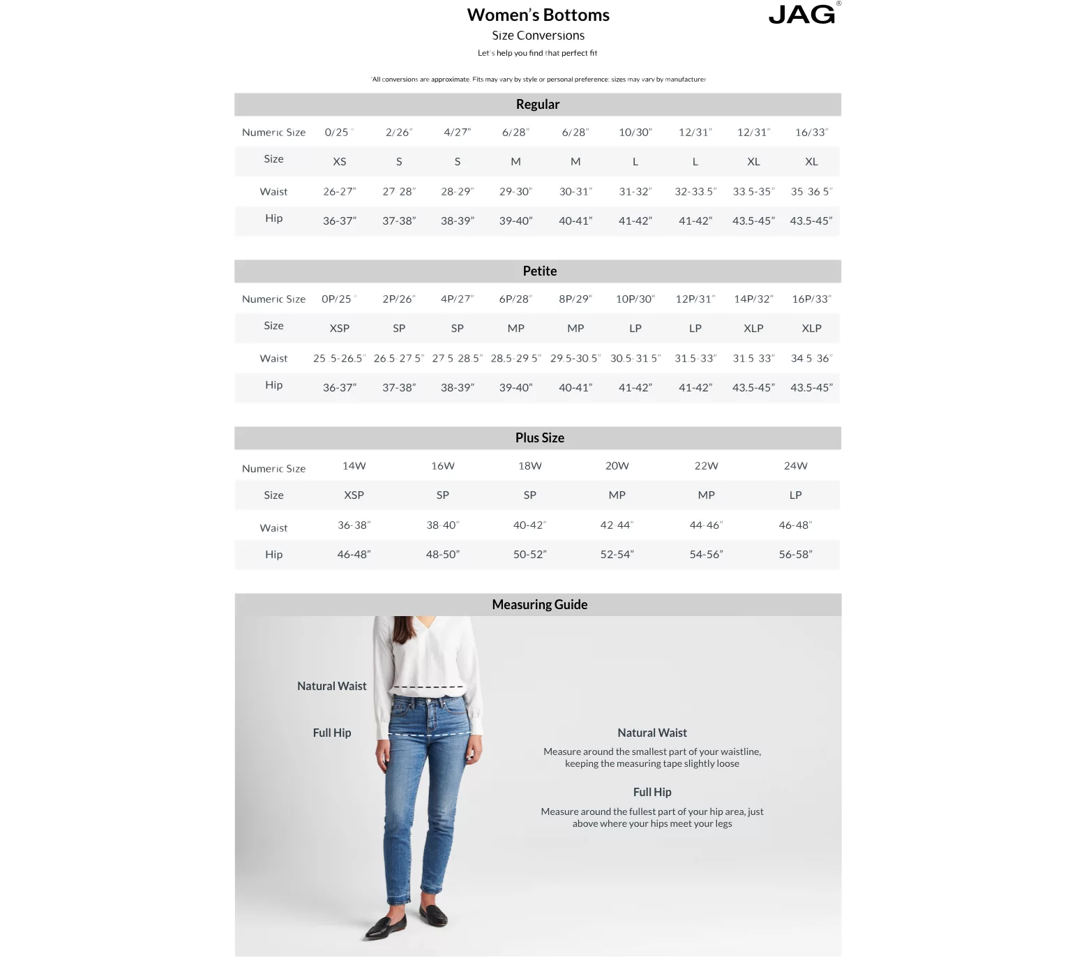 JAG Carter Mid Rise Girlfriend Jeans-Mid Vintage