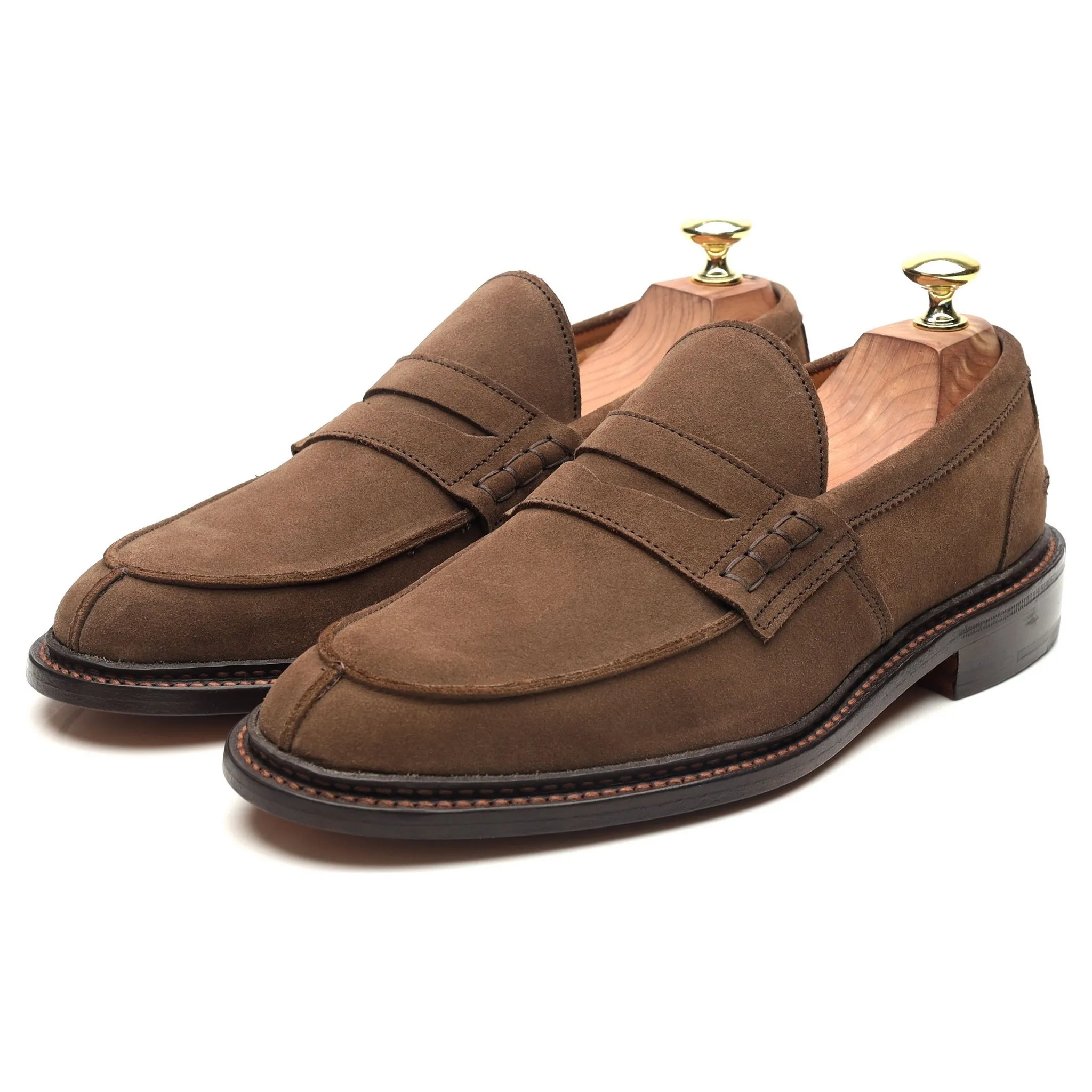 'James' Light Brown Suede Loafers UK 7