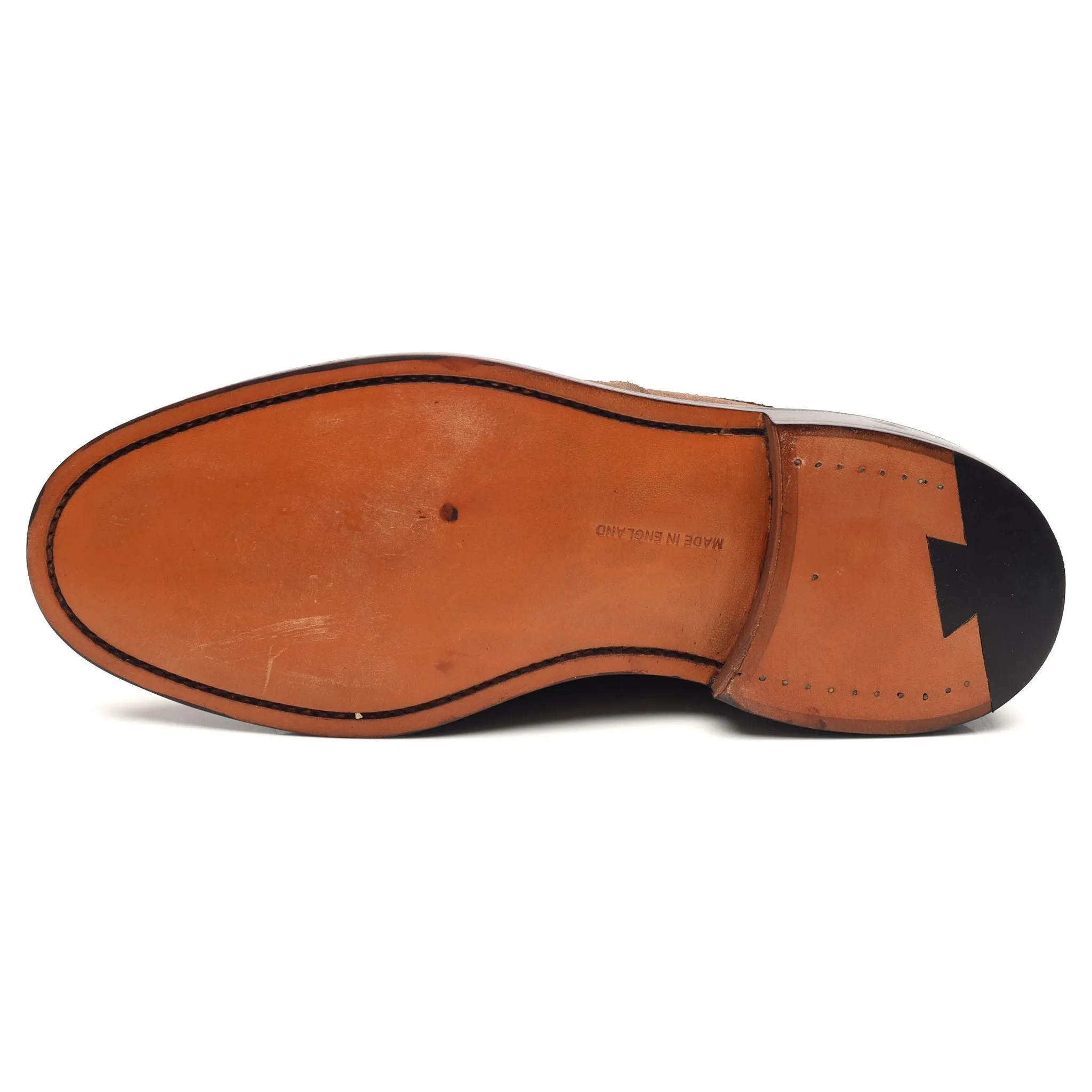 'James' Light Brown Suede Loafers UK 7