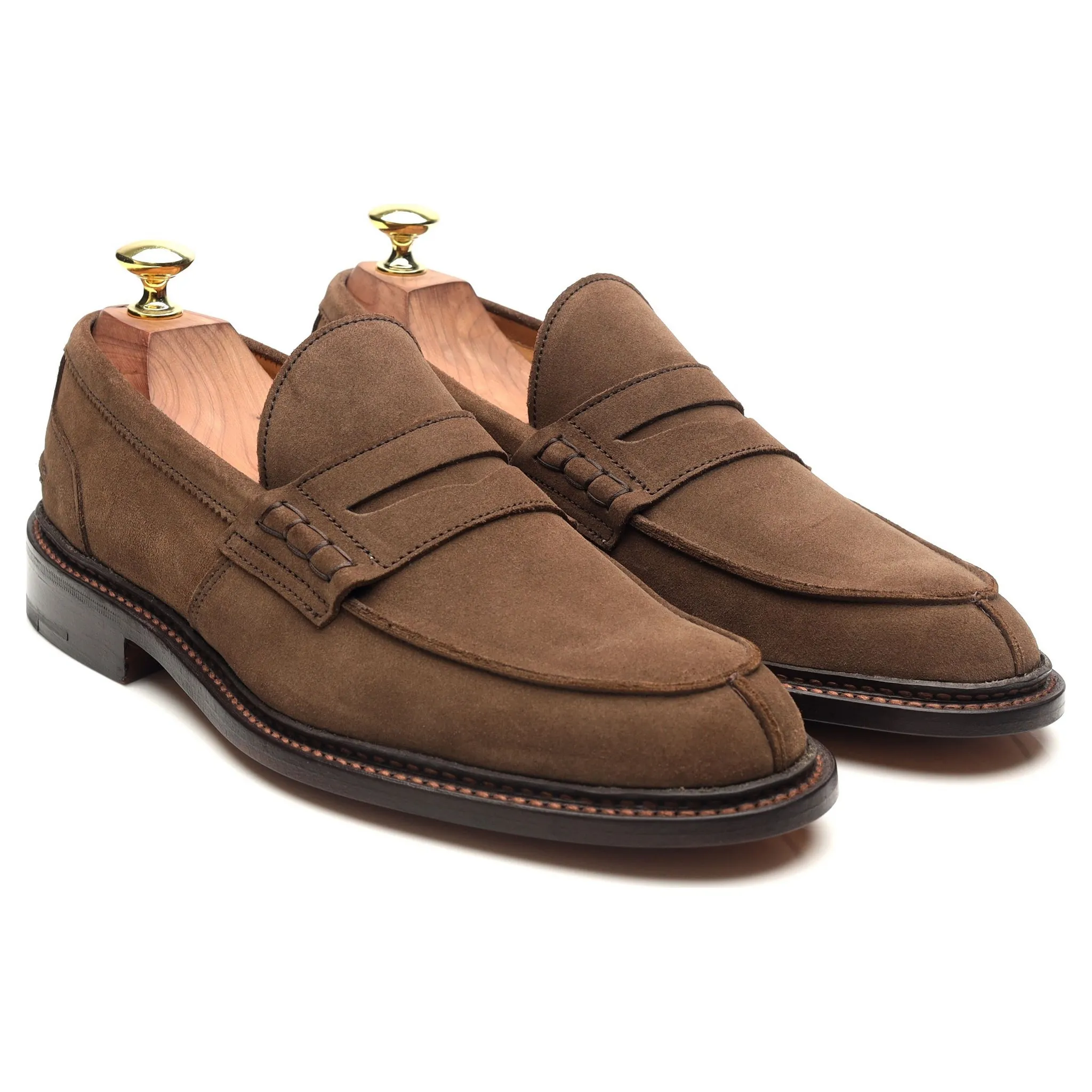 'James' Light Brown Suede Loafers UK 7