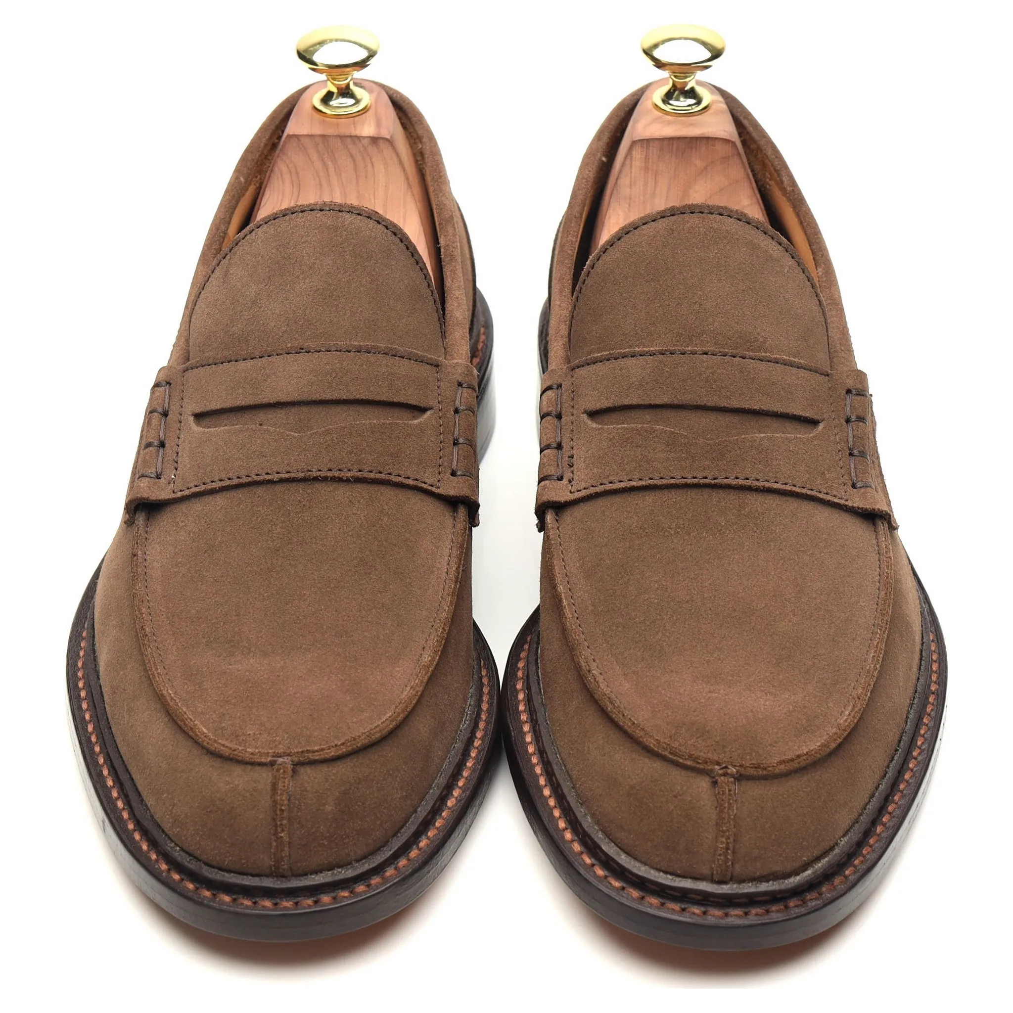 'James' Light Brown Suede Loafers UK 7