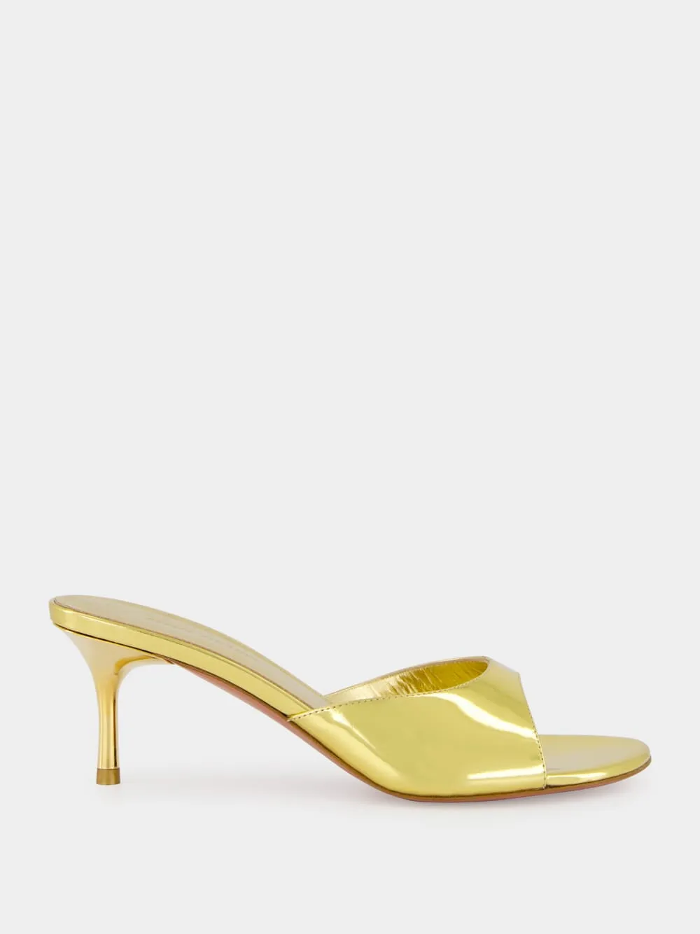 Jeanne Gold Mirror 60mm Slippers