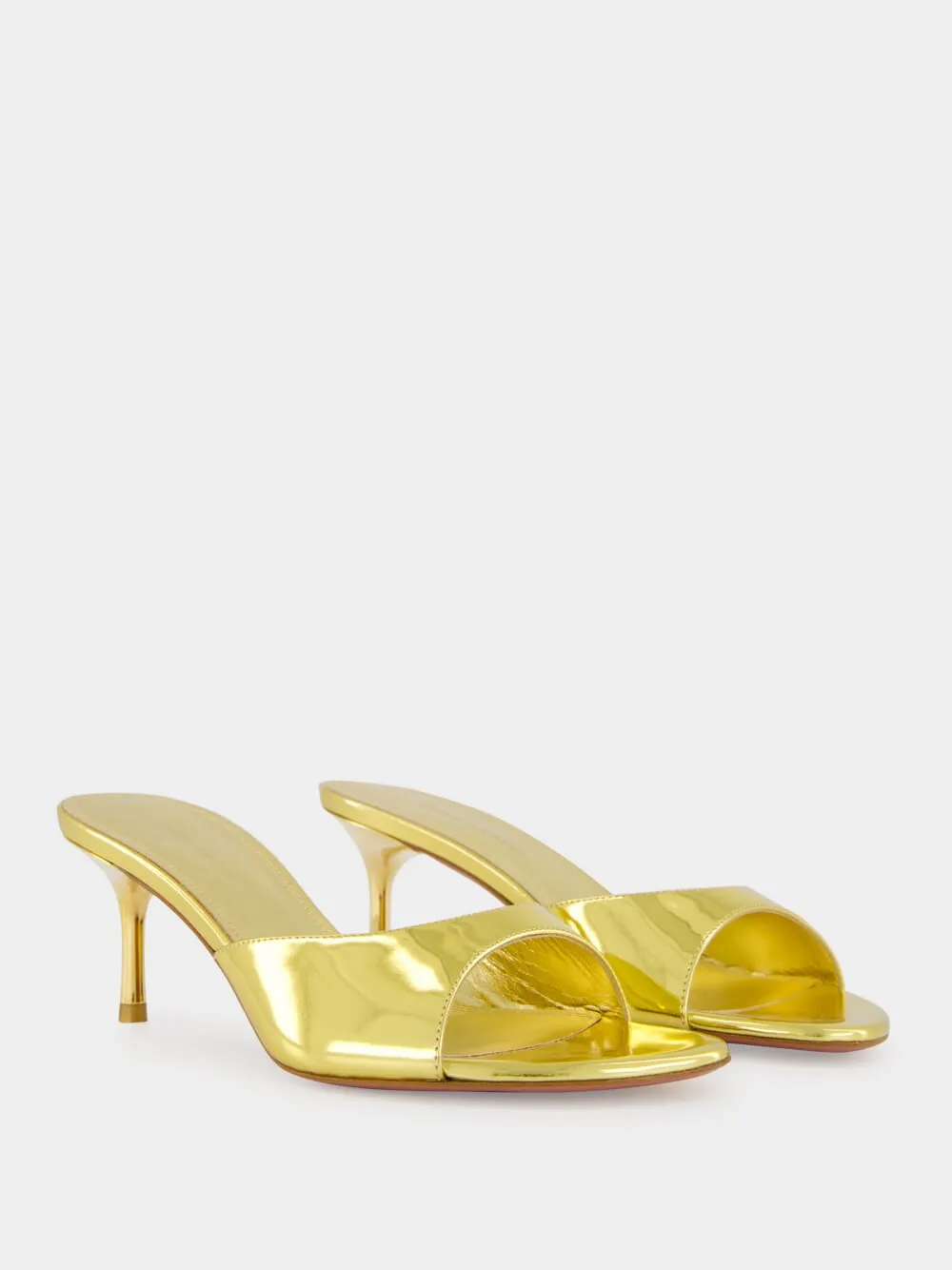 Jeanne Gold Mirror 60mm Slippers