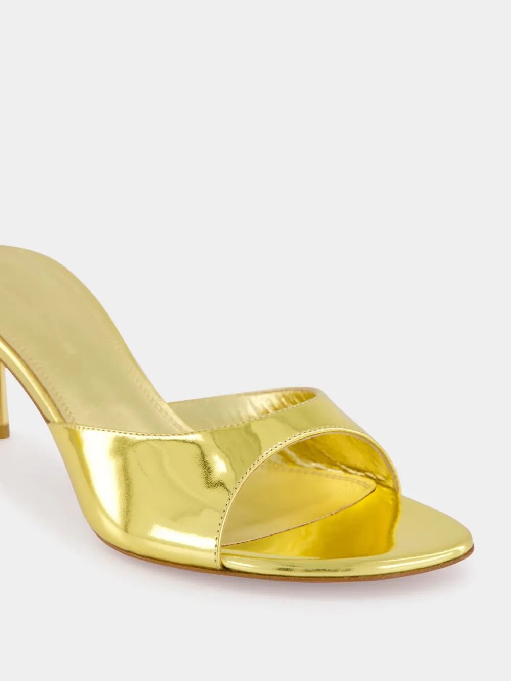 Jeanne Gold Mirror 60mm Slippers