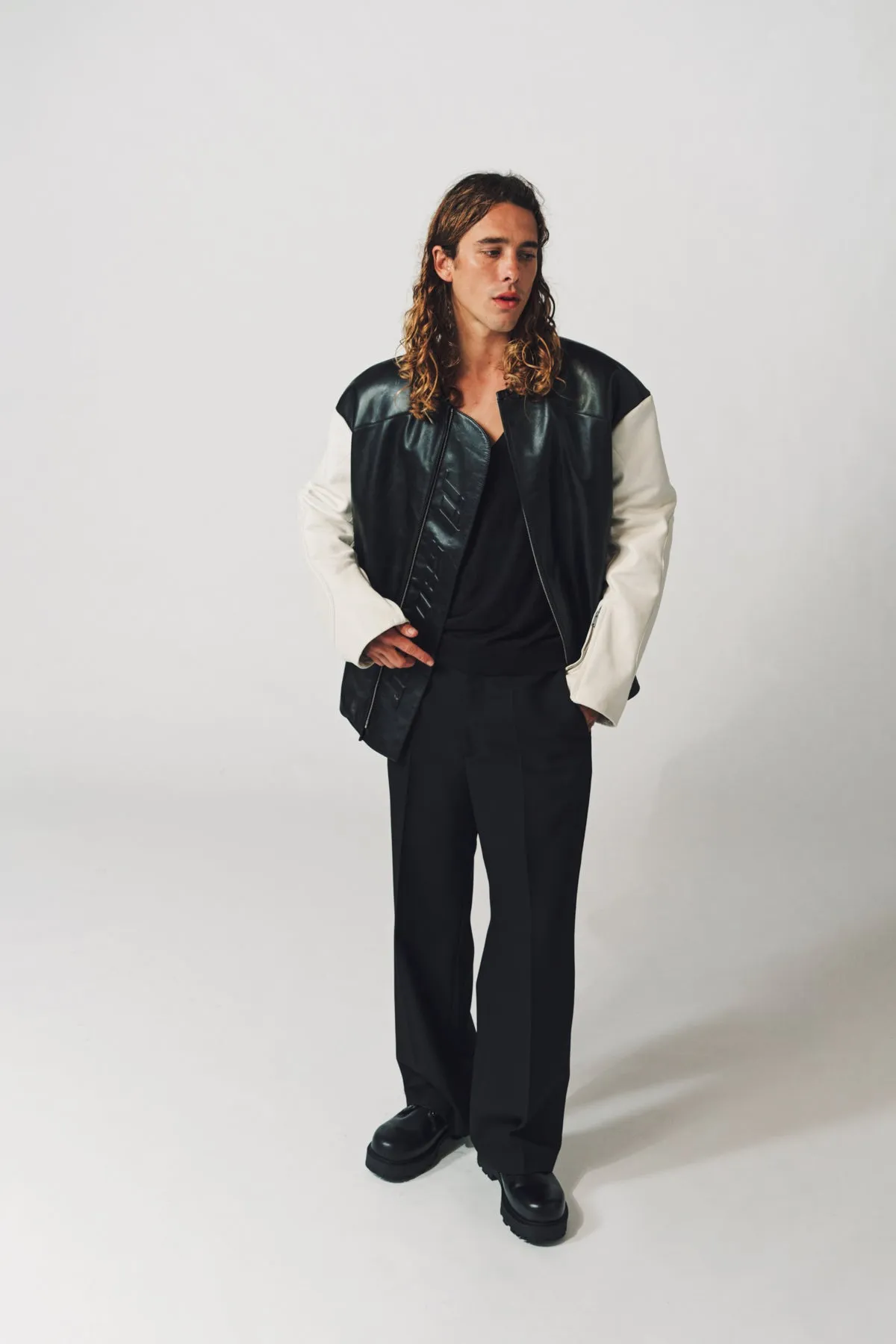 JIL SANDER | LEATHER BIKER JACKET