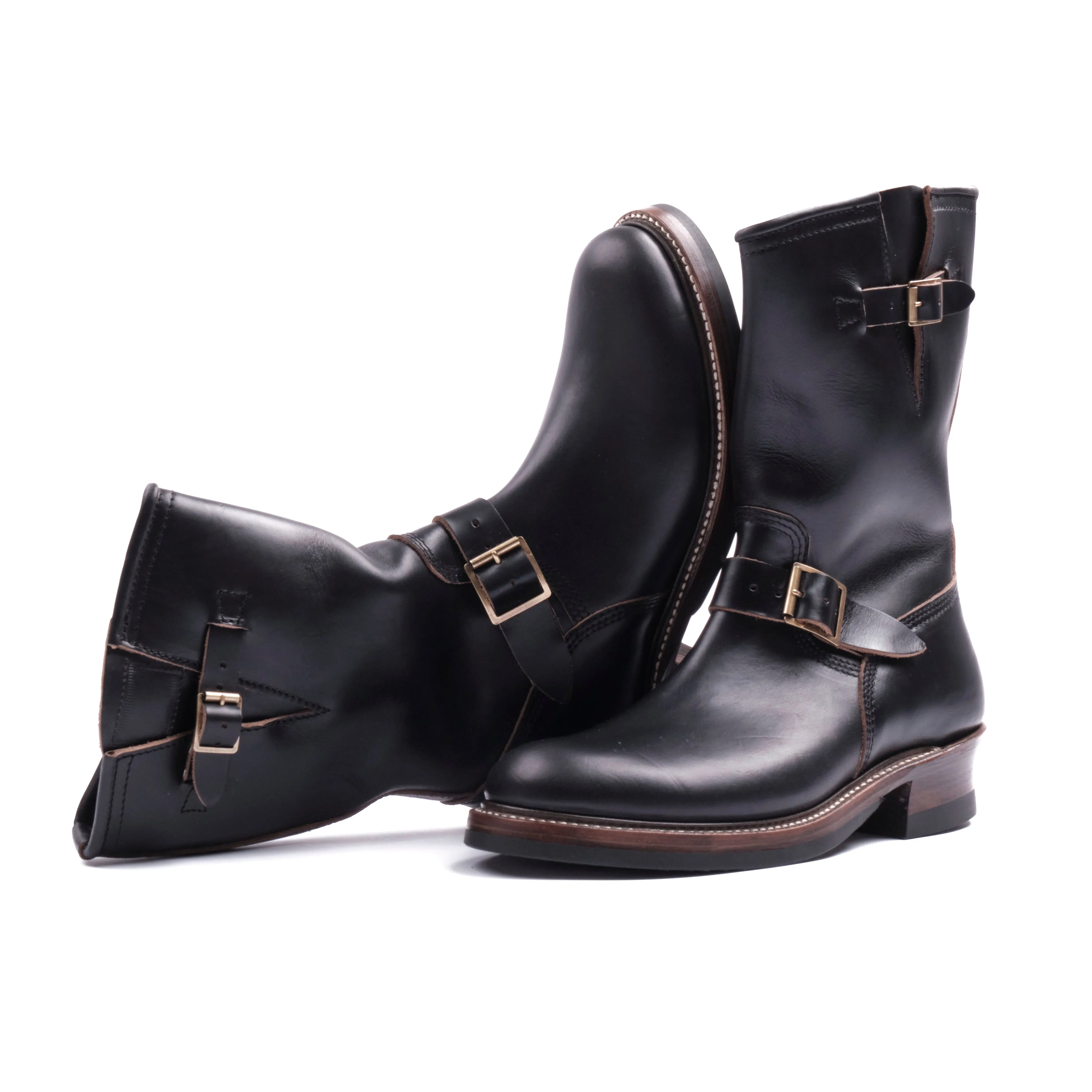 John Lofgren Wabash Engineer Boots Horween Chromexcel Black