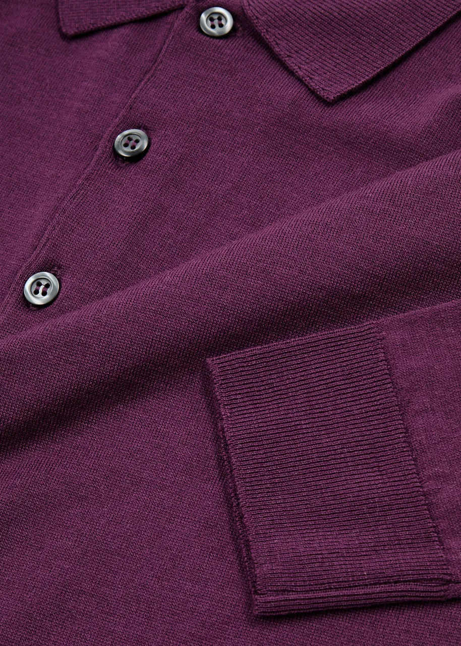 JOHN SMEDLEY Belper wool polo shirt  -                         -                     -                
