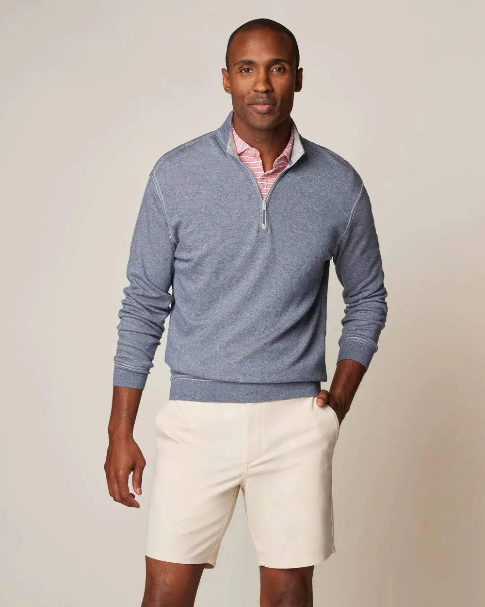 Johnnie-O Hank Summerweight Sully 1/4 Zip Pullover