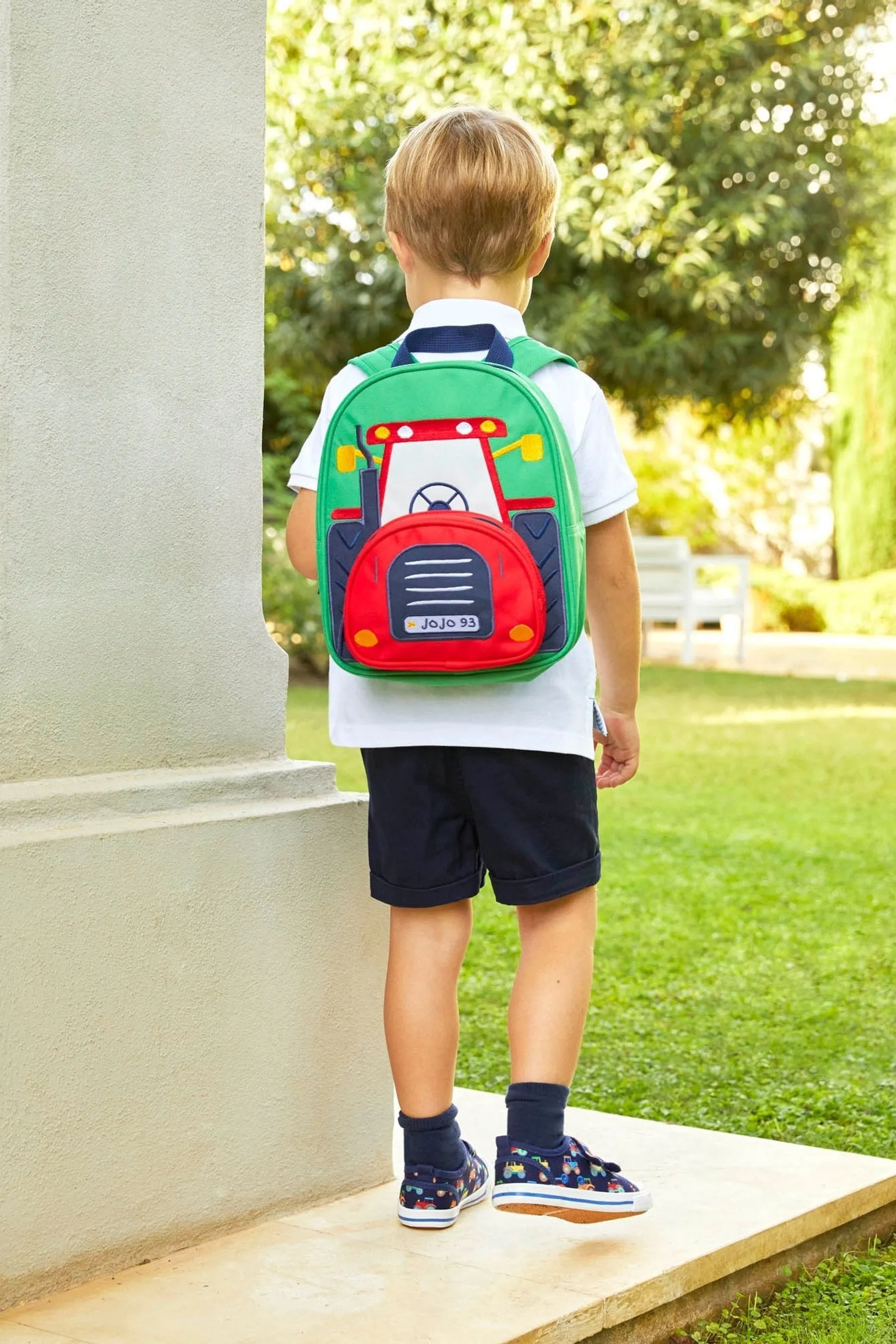 JoJo Maman Bébé Red Tractor Character Backpack
