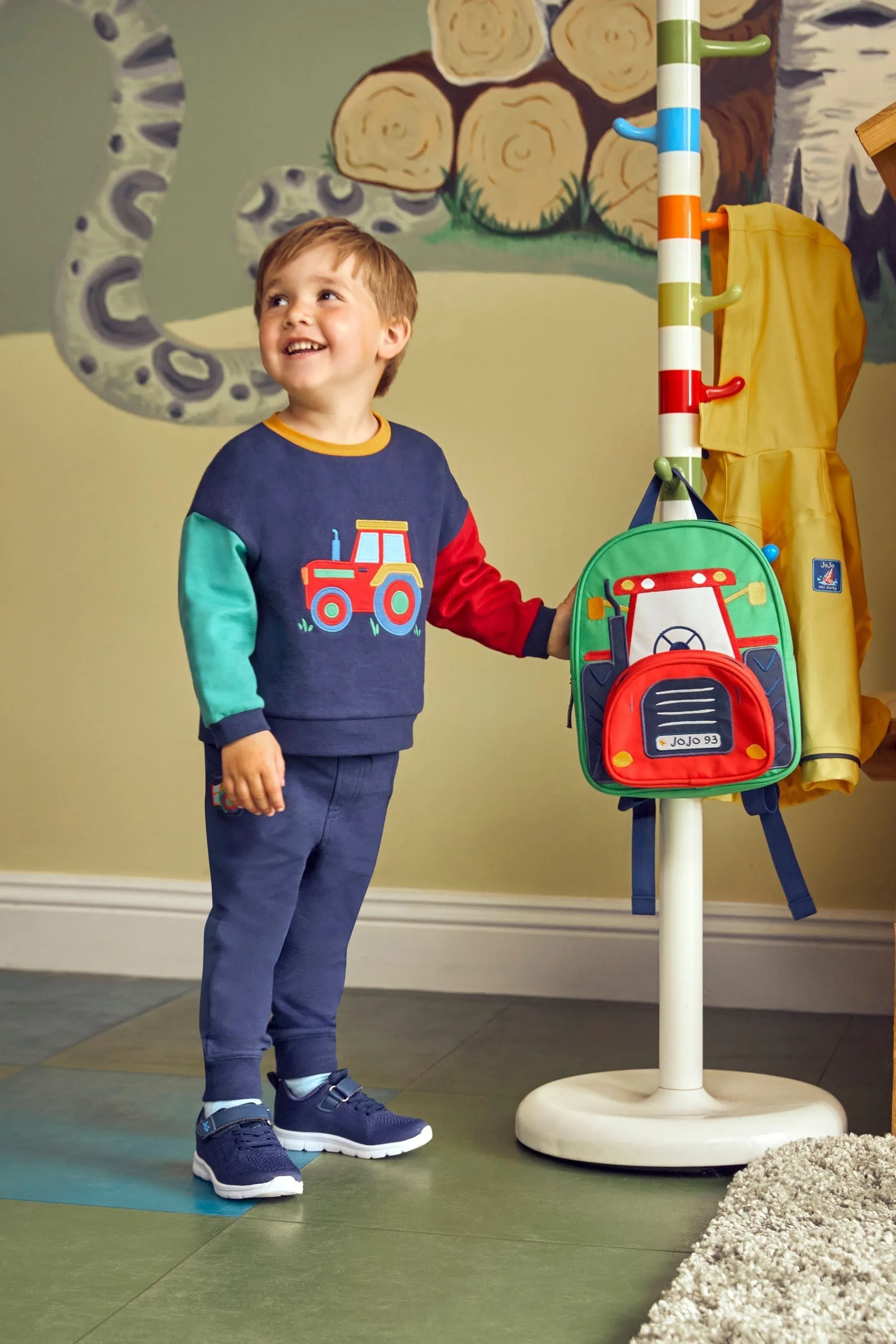 JoJo Maman Bébé Red Tractor Character Backpack