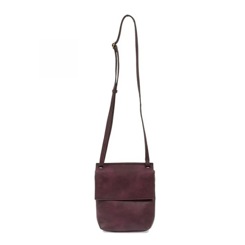 JOY SUSAN AIMEE FRONT FLAP CROSSBODY AUBERGINE