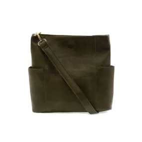 JOY SUSAN KAYLEIGH SHOULDER BAG DARK MOSS