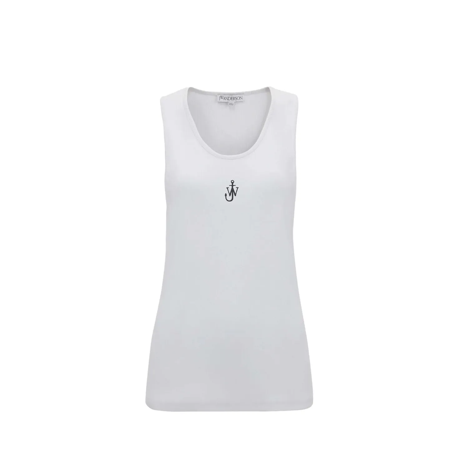 JW Anderson ANCHOR EMBROIDERY VEST, White 