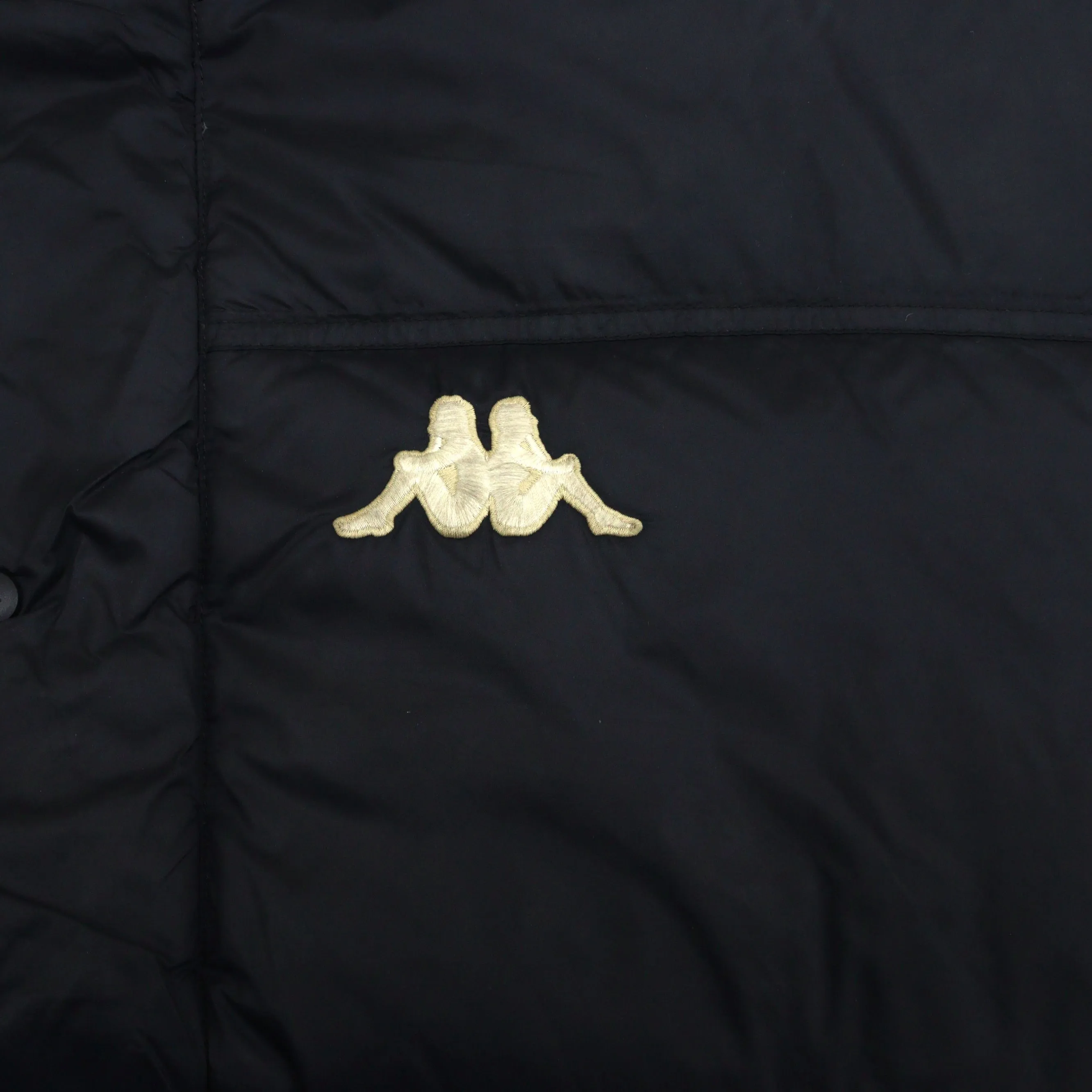 Kappa Black Puffer Jacket Vintage 90's