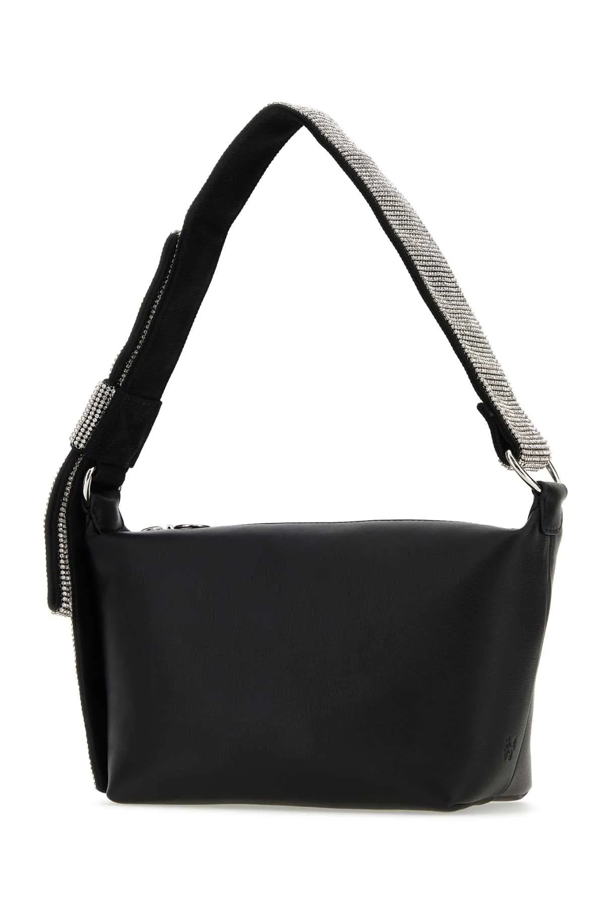Kara Black Nappa Leather Shoulder Bag