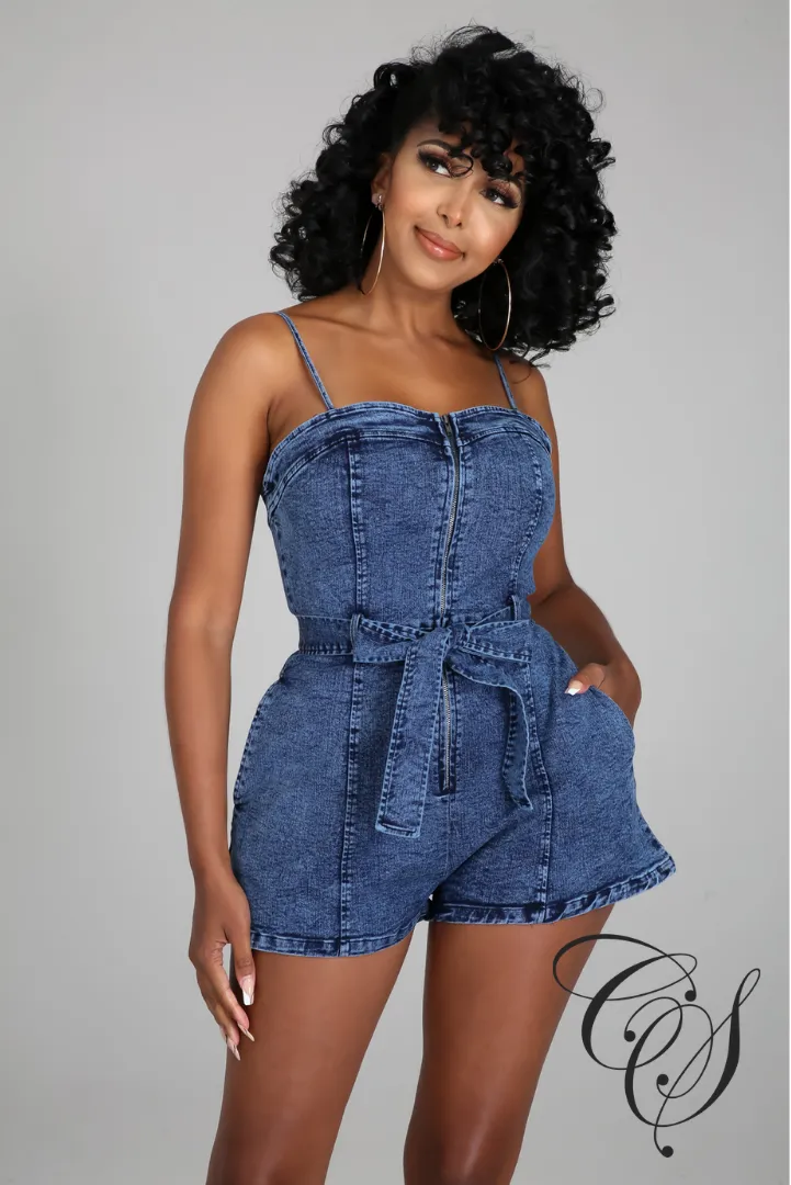 Kenia Denim Romper