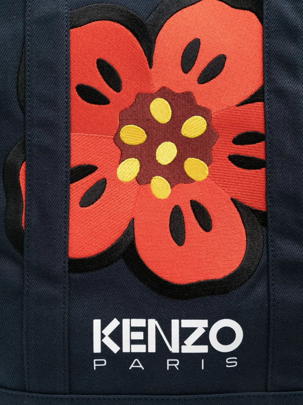 Kenzo    Kenzo Boke Flower Embroidered Tote Bag