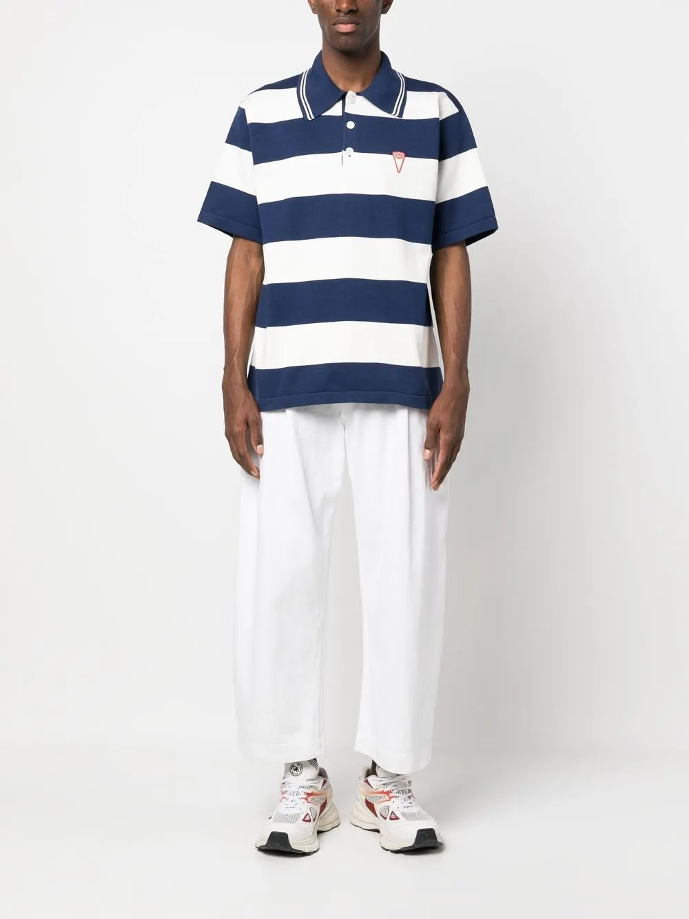 Kenzo    Kenzo Striped Cotton Polo Shirt