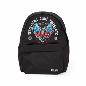 Kenzo Unisex Black Backpack With Logo