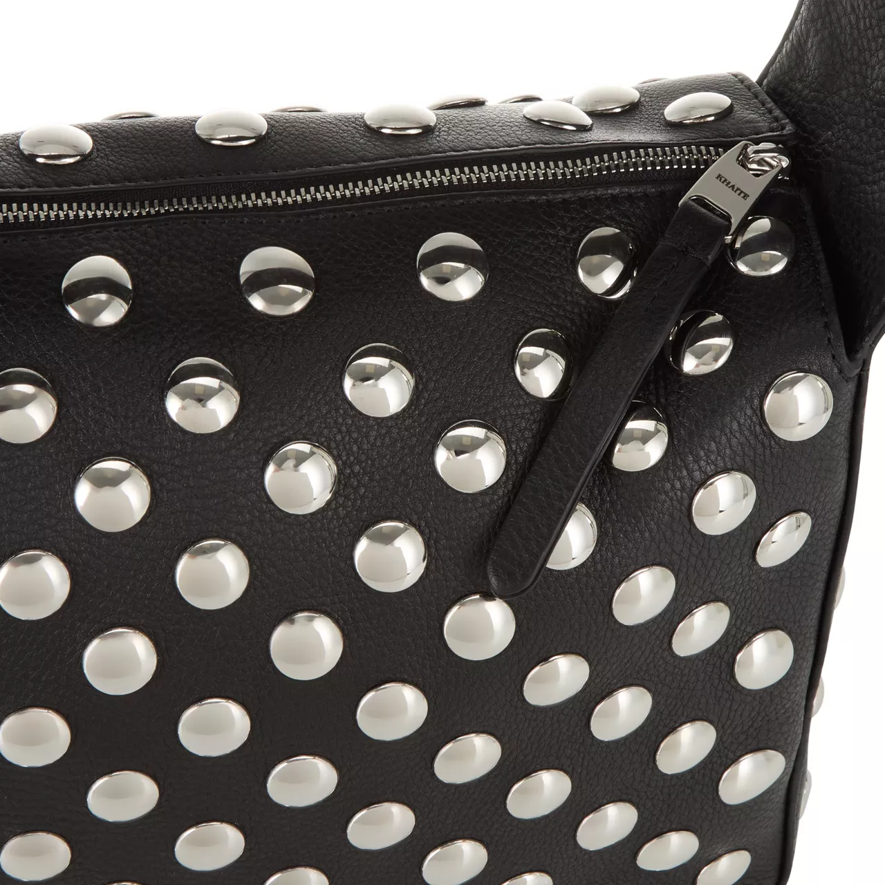KHAITE Elena Studded Shoulder Bag - Black