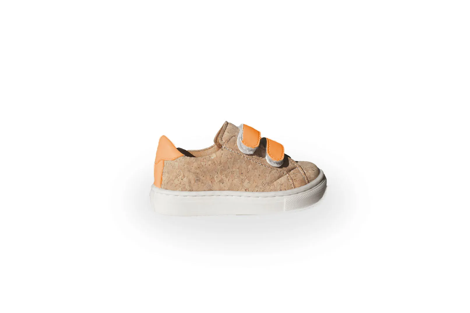 Kid Orange Velcro | Cork Shoes