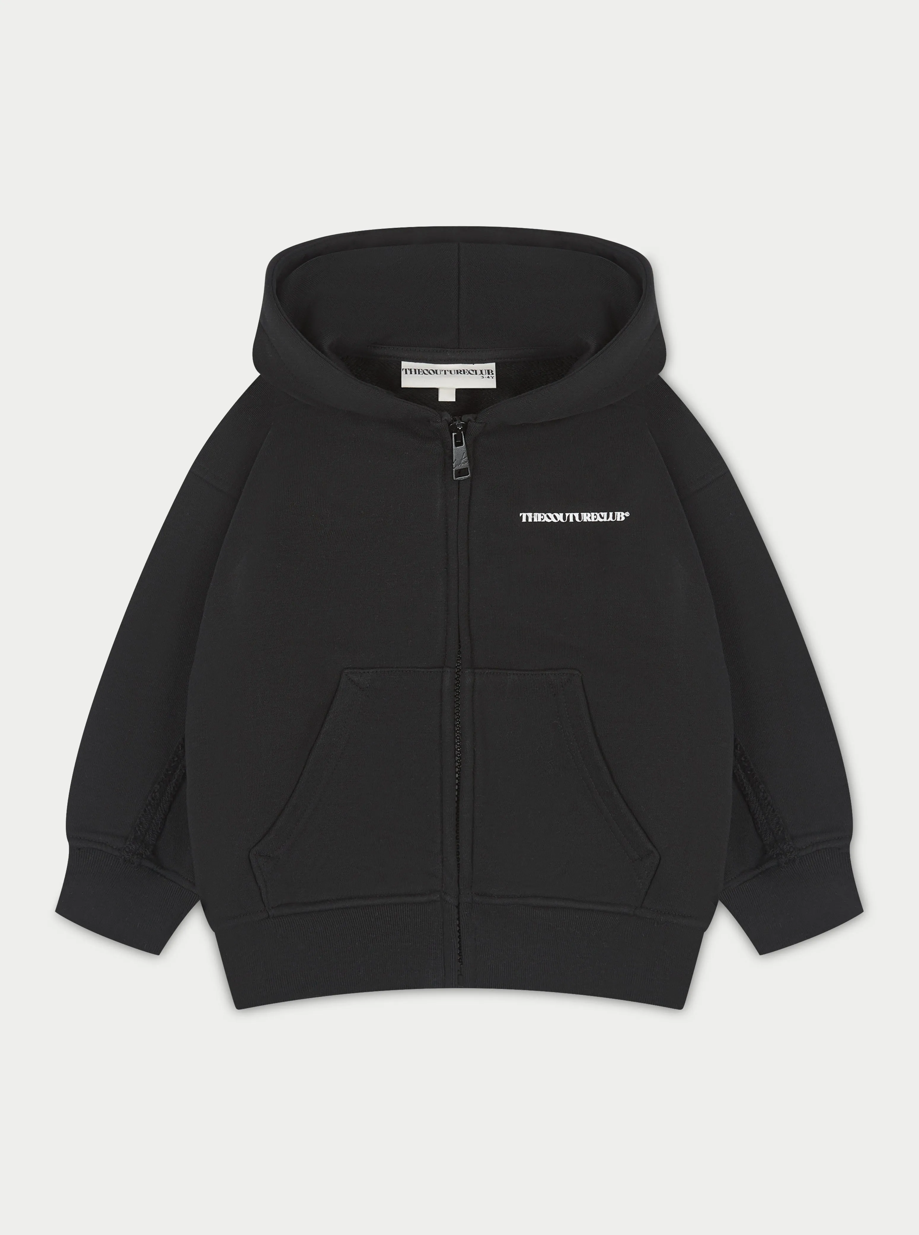 KIDS RAW SEAM MEMBERS ONLY HOODIE - BLACK