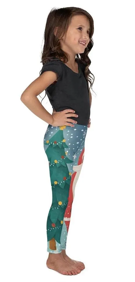 Kid's Santa Christmas Tree Leggings